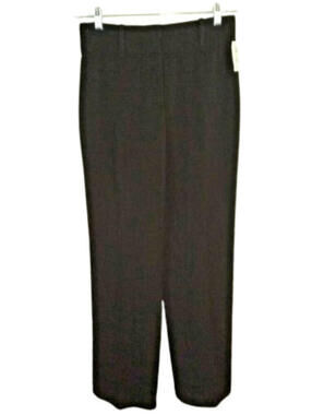 Rafaella Dress Pants Flat Front Black Women's Size 6 Faux Pockets